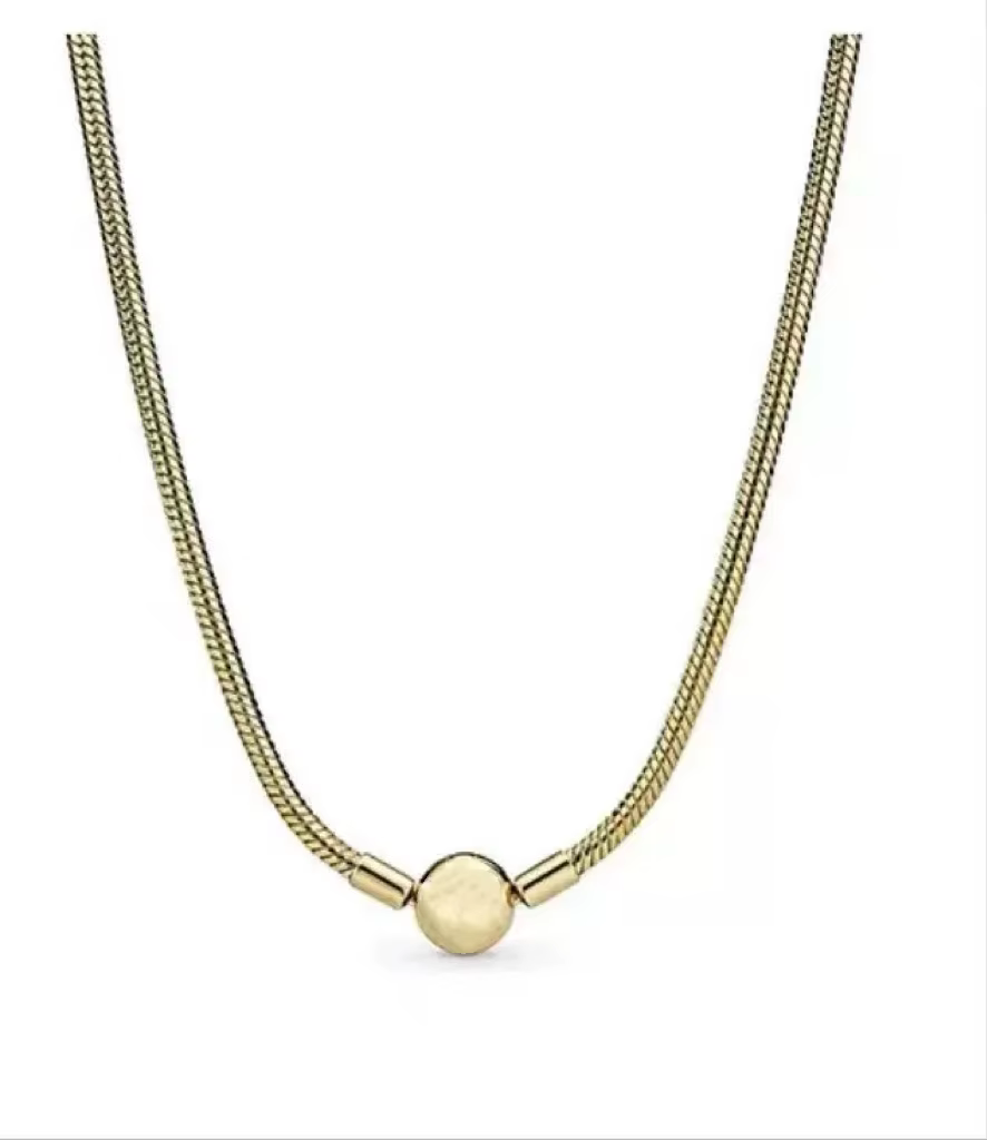 Collier en argent sterling 925 classique, très vendu, avec pendentif cœur rond et chaîne serpent, bi