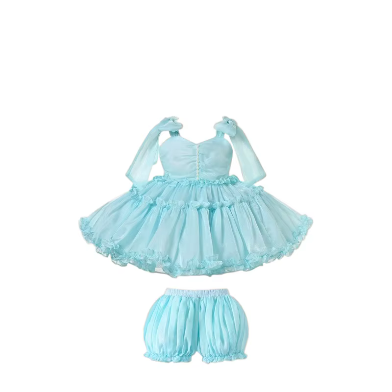 Robe de princesse faite à la main pour demoiselle d'honneur, robe de boutique pour mariage, robe de