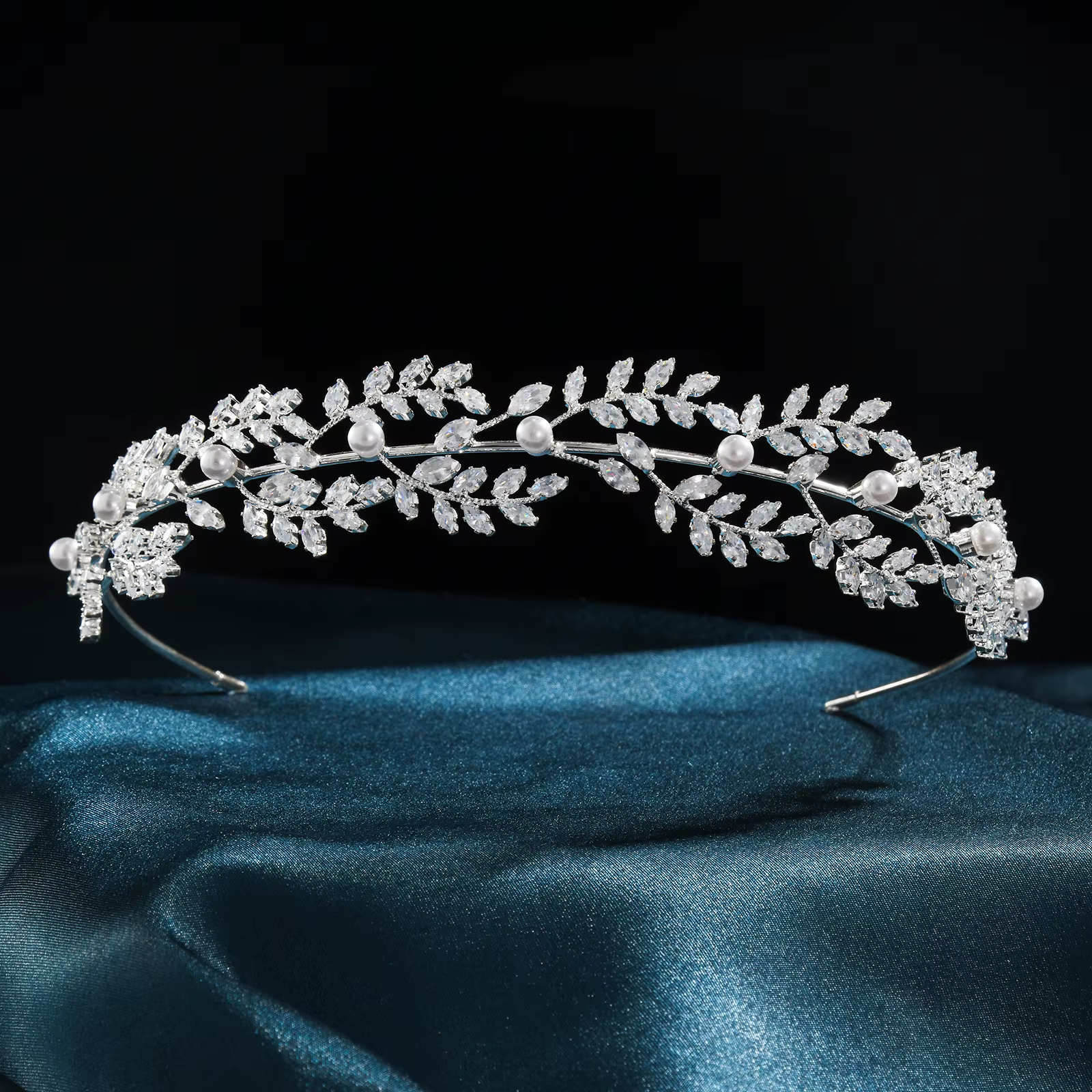 Diadème de mariée baroque pour mariage, accessoires de coiffure, couronne de princesse/roisseau en c