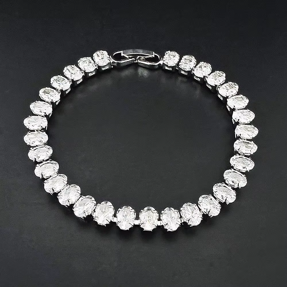 Moonso luxe couleur Rose Bracelet ovale Bracelet pour femmes anniversaire cadeau bijoux en gros sain