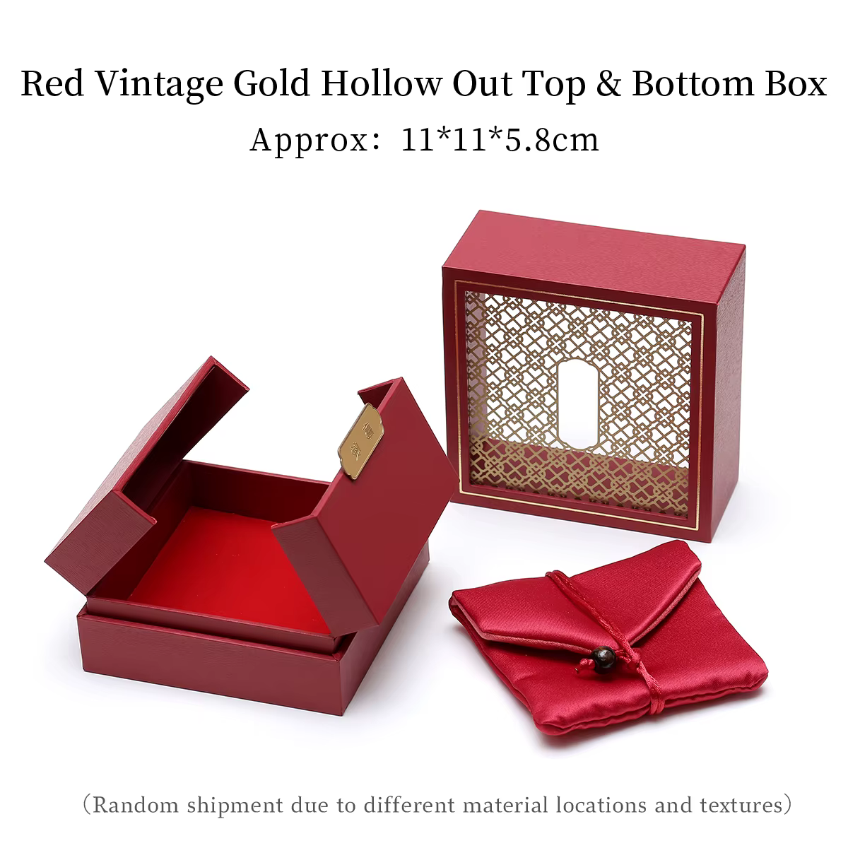 Boîte d'emballage pour collier JD 1PC de haute qualité, boîte de rangement durable pour bijoux, coff