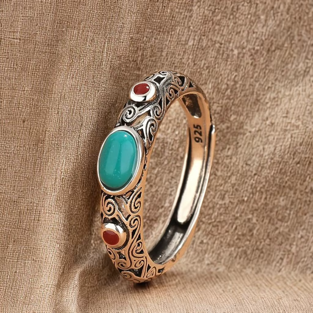 Bague en argent sterling 925, motif vintage pour femmes, bijoux de mariage et de fiançailles, diaman