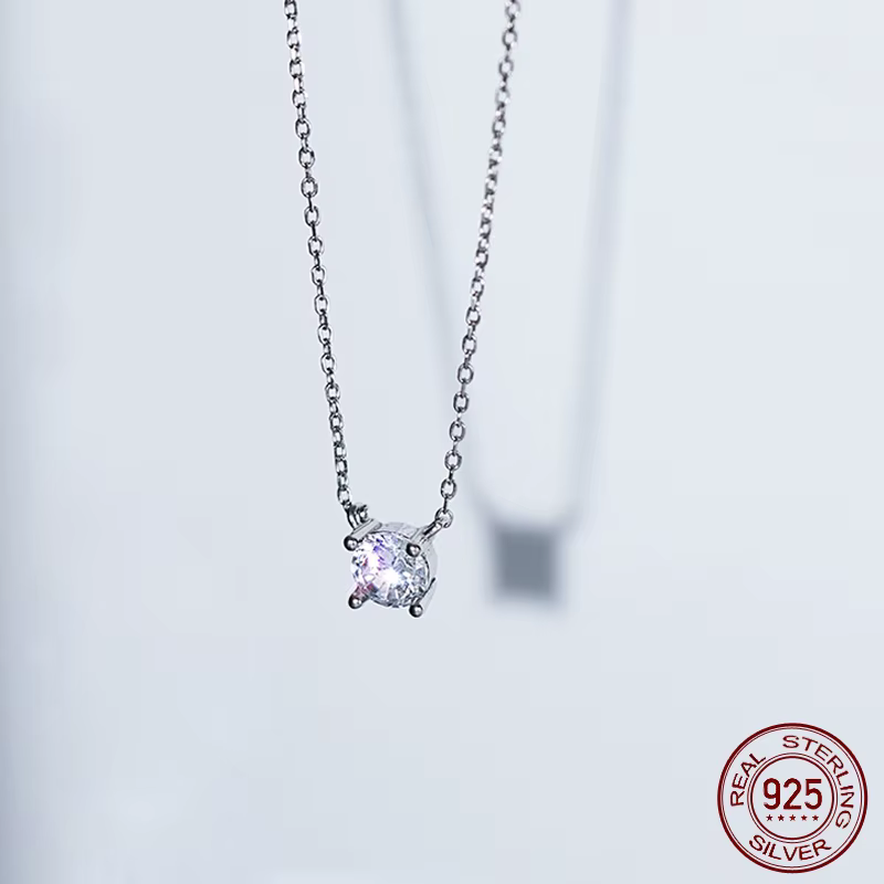 La Monada-Collier Minimaliste en Argent Fin 4.8 pour Femme, Bijoux de Cou à la Mode, Pmot925, 38 + 9