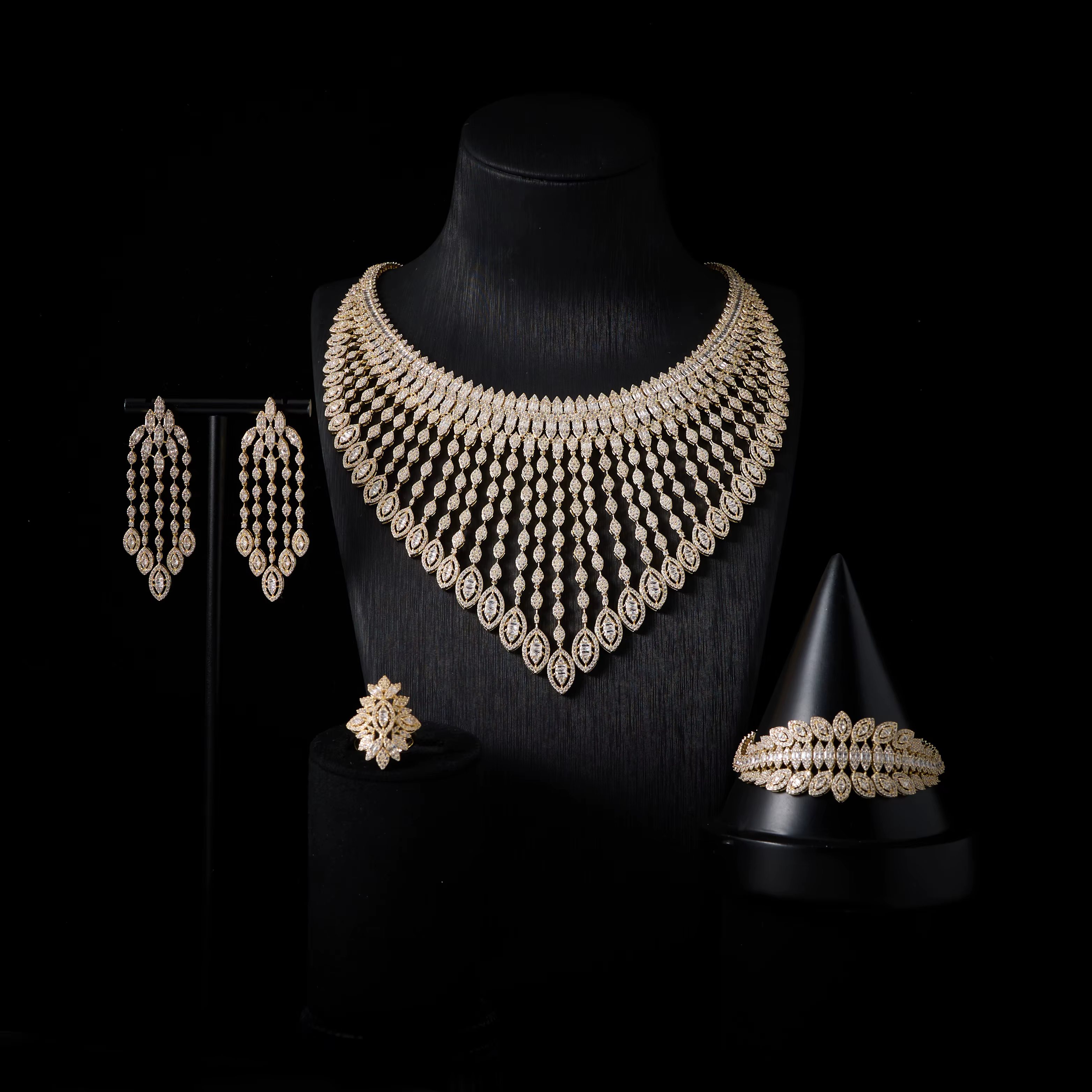 Parure de bijoux africains de luxe IN JEWELIFE pour femme, ensemble de bijoux de mariée de Dubaï pou