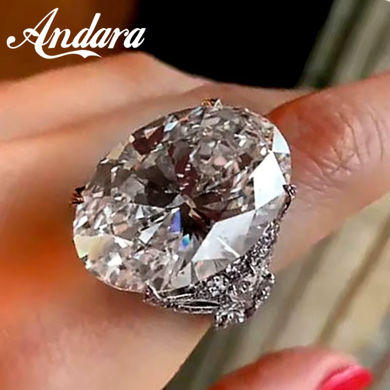 Bague de mariage en argent Sterling 925, légère et exquise, grande bague de mariage en Zircon, adapt