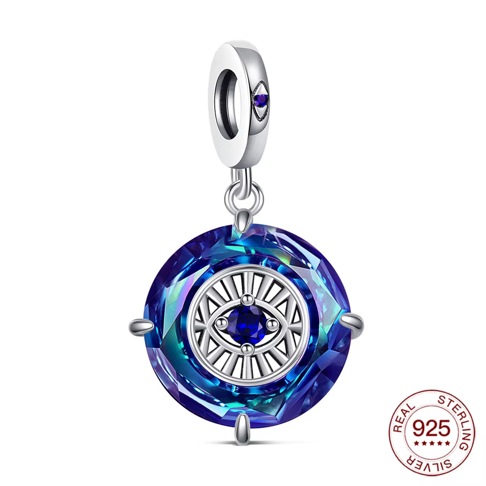 Bague d'ange originale, pendentif oeil en argent Sterling S925, perles adaptées aux Bracelets, brico