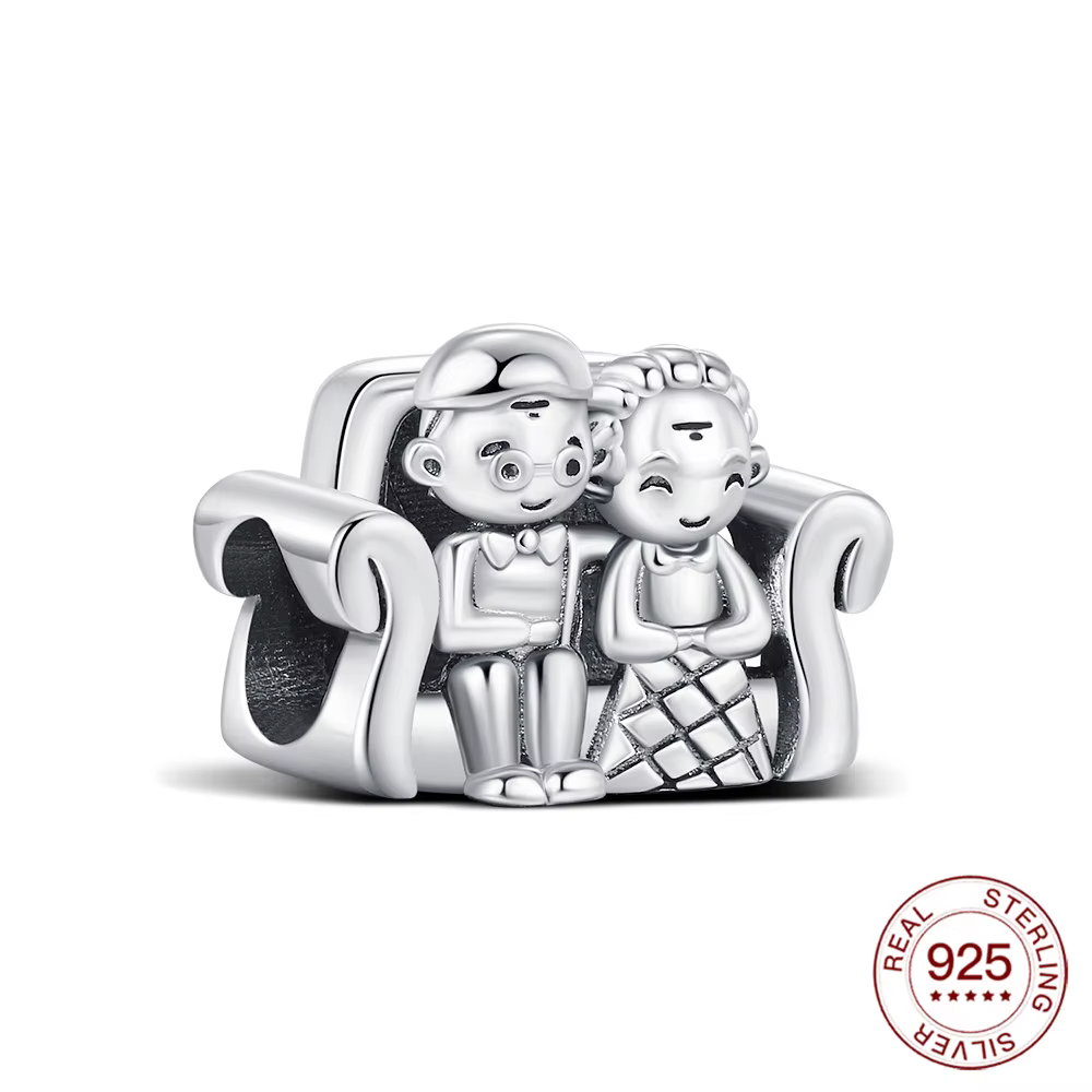 Perles d'anniversaire en argent Sterling 925, breloques pour Couple, fabrication de bijoux pour Brac