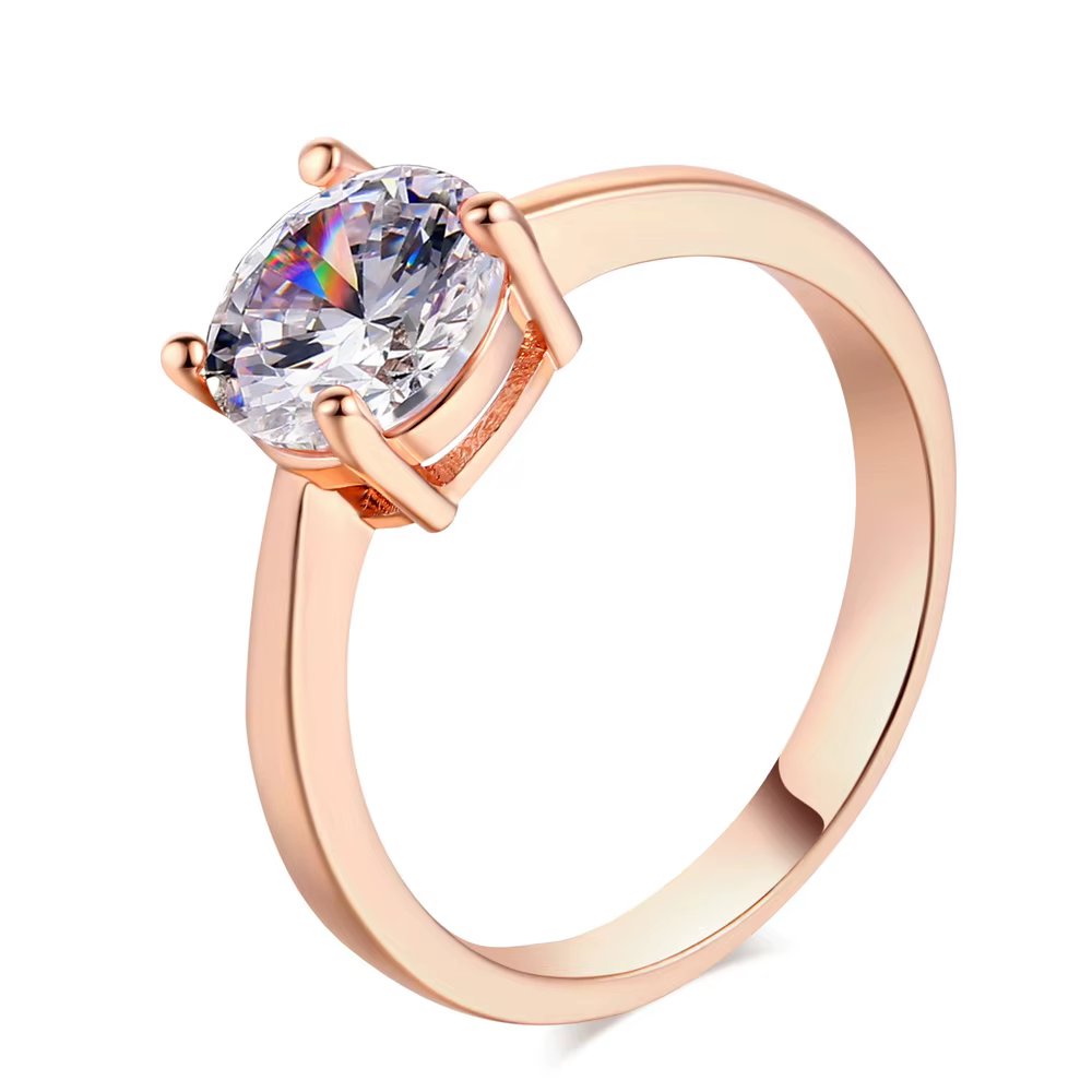 Bagues de fiançailles pour femmes, bijoux couleur argent, bague avec pierre de zircone, accessoire e