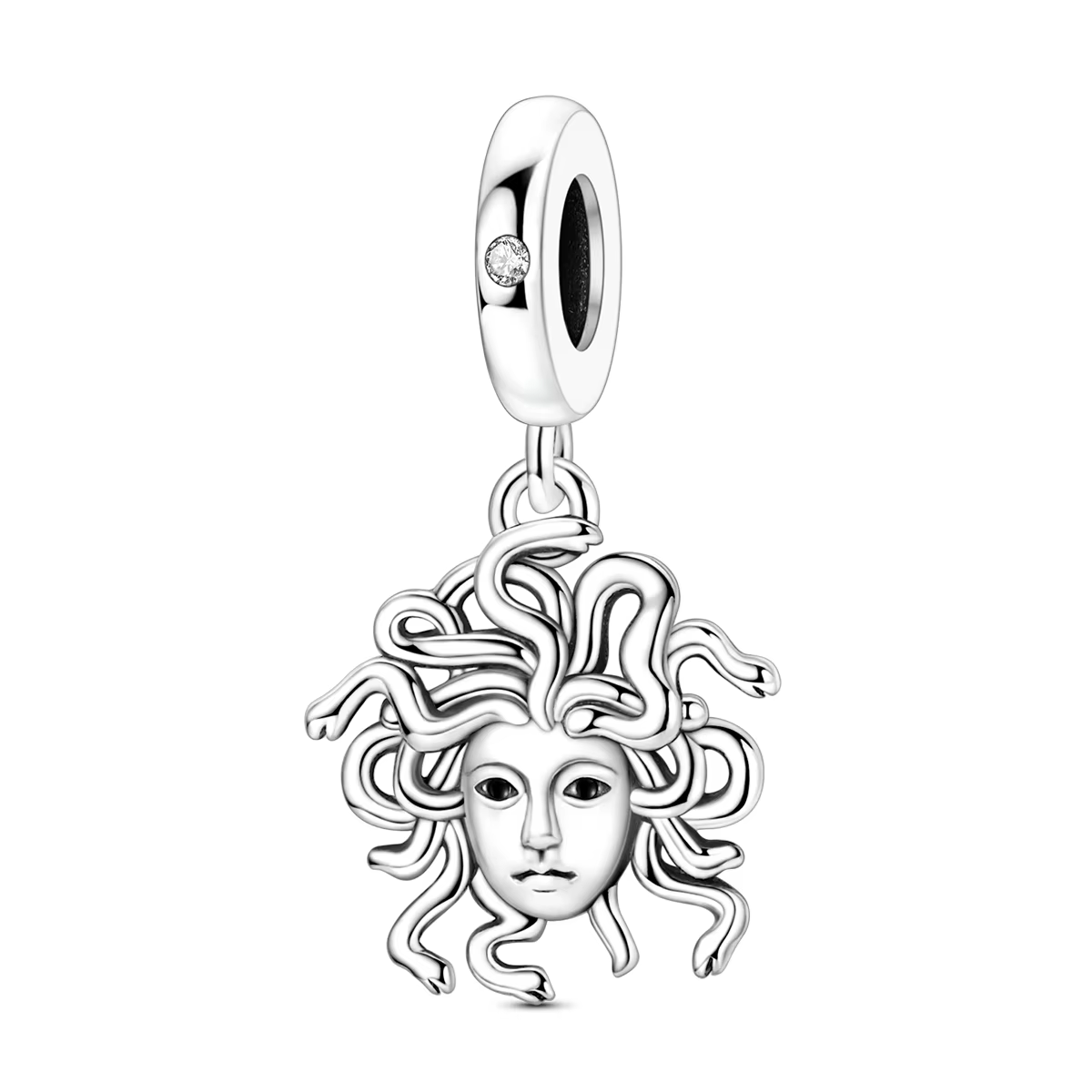 Breloque Medusa en argent sterling 925, mythologie grecque, perle pendante pour bracelets et collier