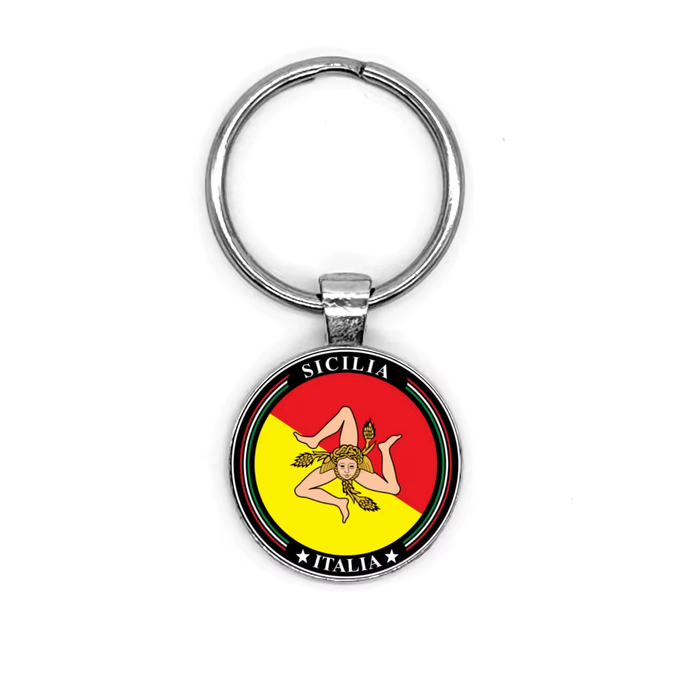 Porte-clés sicilie tendance pour femmes et filles, Triskele arbre de vie, bijoux Souvenir, cadeaux d