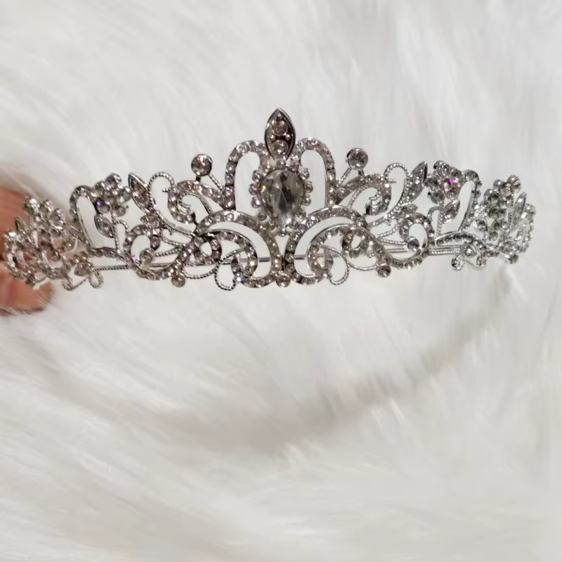 Couronne pour femmes, bandeau de mariage, accessoires de cheveux de princesse élégants pour bal d'an