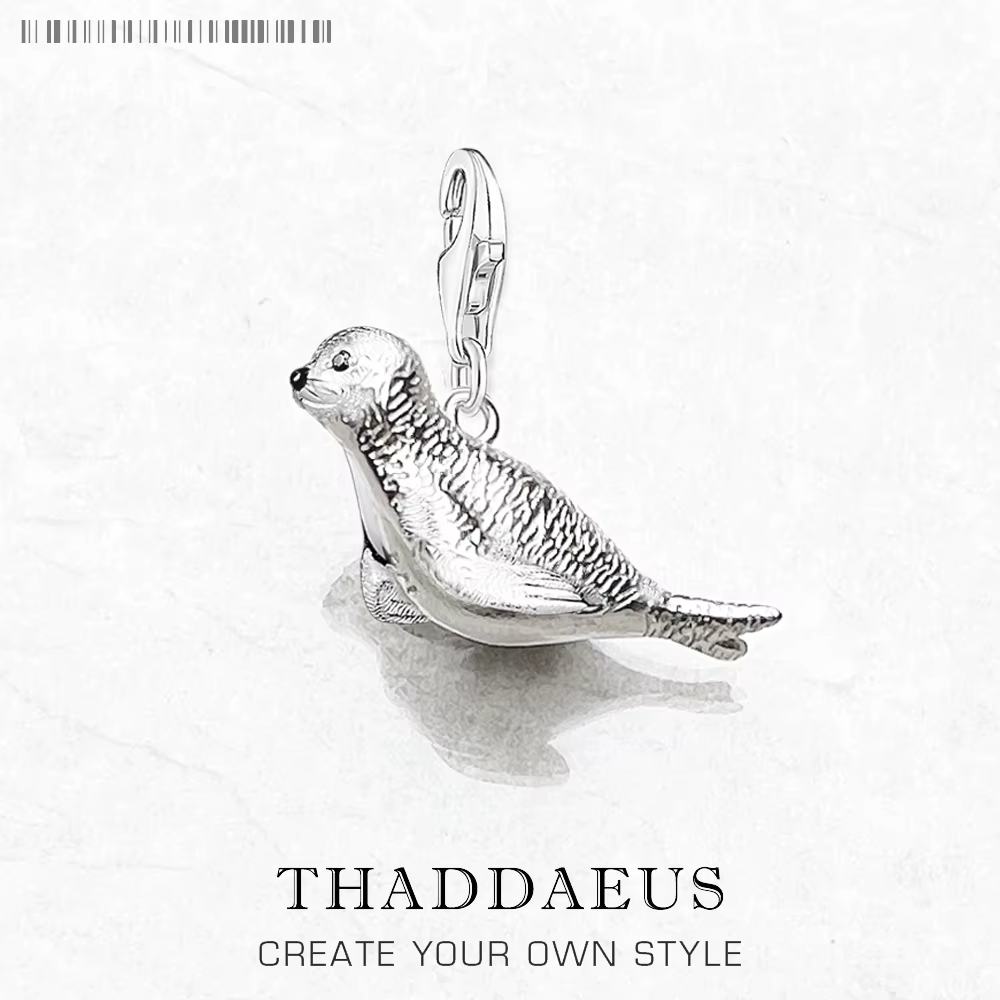 Pendentif breloque en forme de phoque pour femmes et hommes, bijoux à faire soi-même, cadeau océaniq