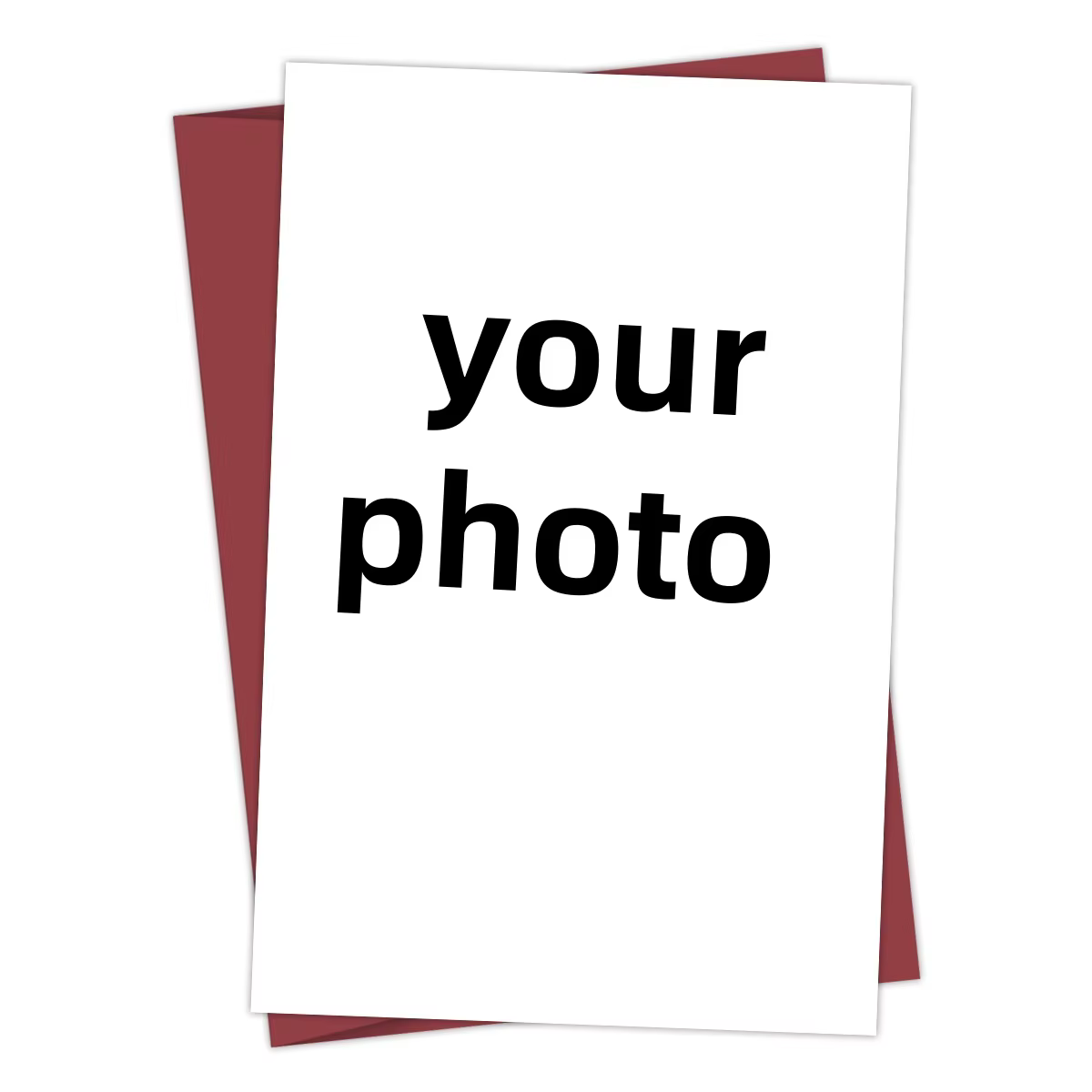 Carte de vœux avec Image Photo personnalisée, 1 pièce, faire des souvenirs pour mariage, anniversair