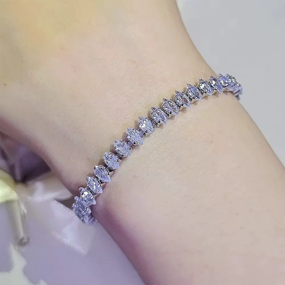 Bracelets de luxe en cristal romain pour femmes, chaîne géométrique, tendance, gothique, strass, Mar