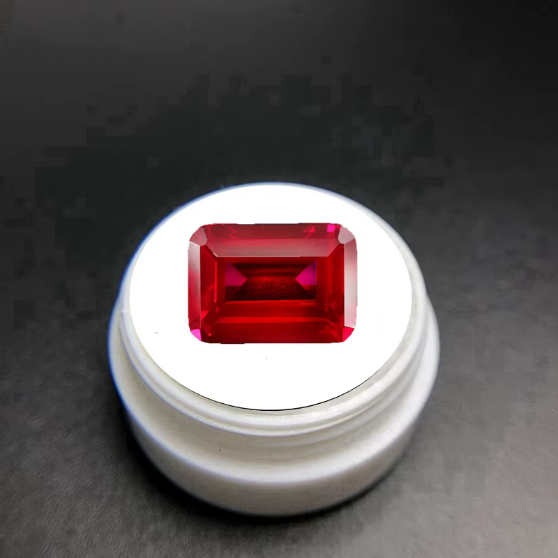Rubis rouge naturel 12x16mm 12.50Cts Rectangle VVS Sri-Lanka Pierre précieuse en vrac 5 # Bijoux r