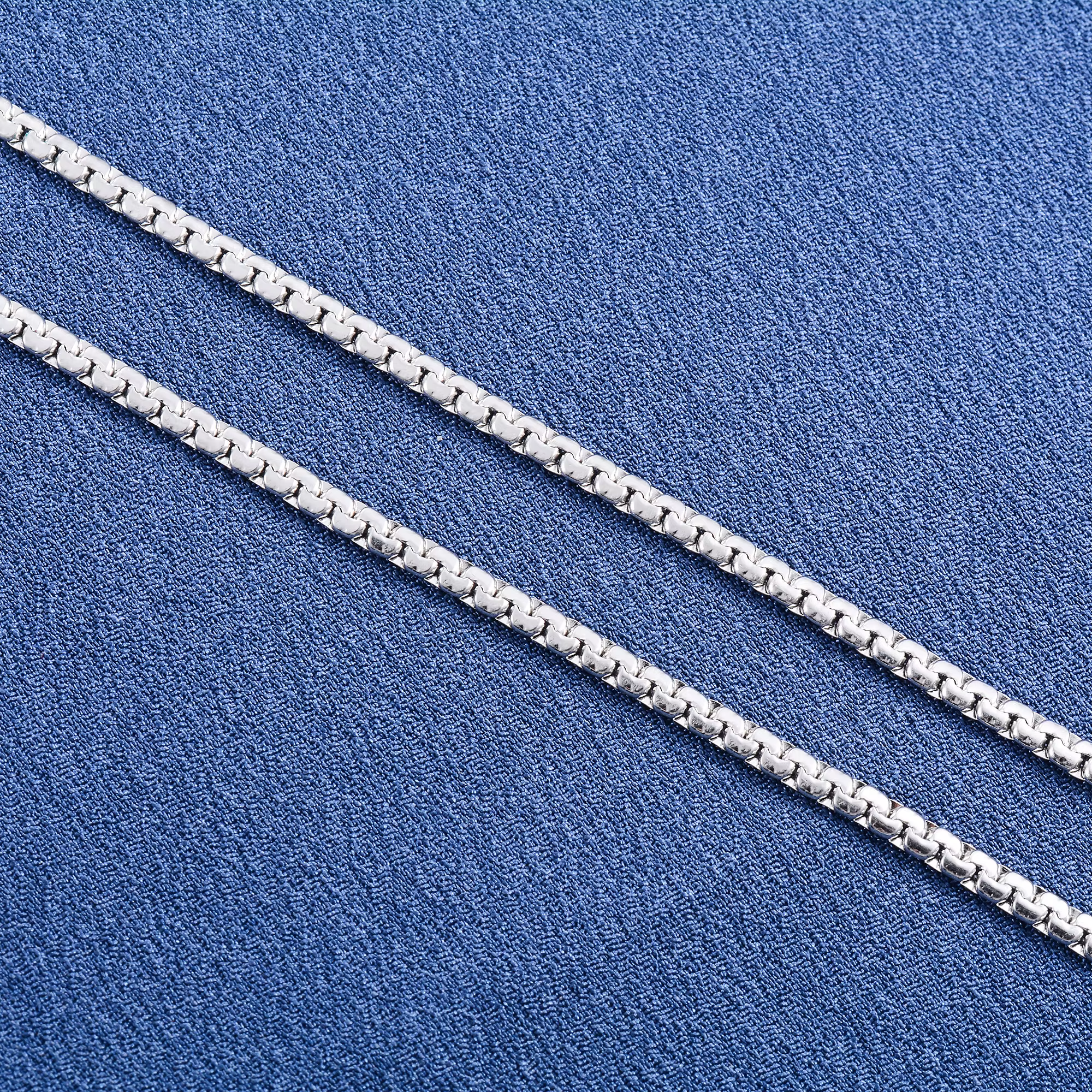 Accessoires de bijoux en acier inoxydable pour femmes et hommes, boîte plate en métal, chaîne, colli