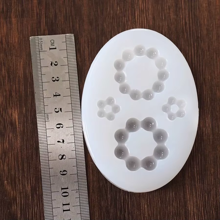 Moule en résine époxy, anneau, boucle d'oreille, bricolage, Surface miroir, résine, bijoux, artisana