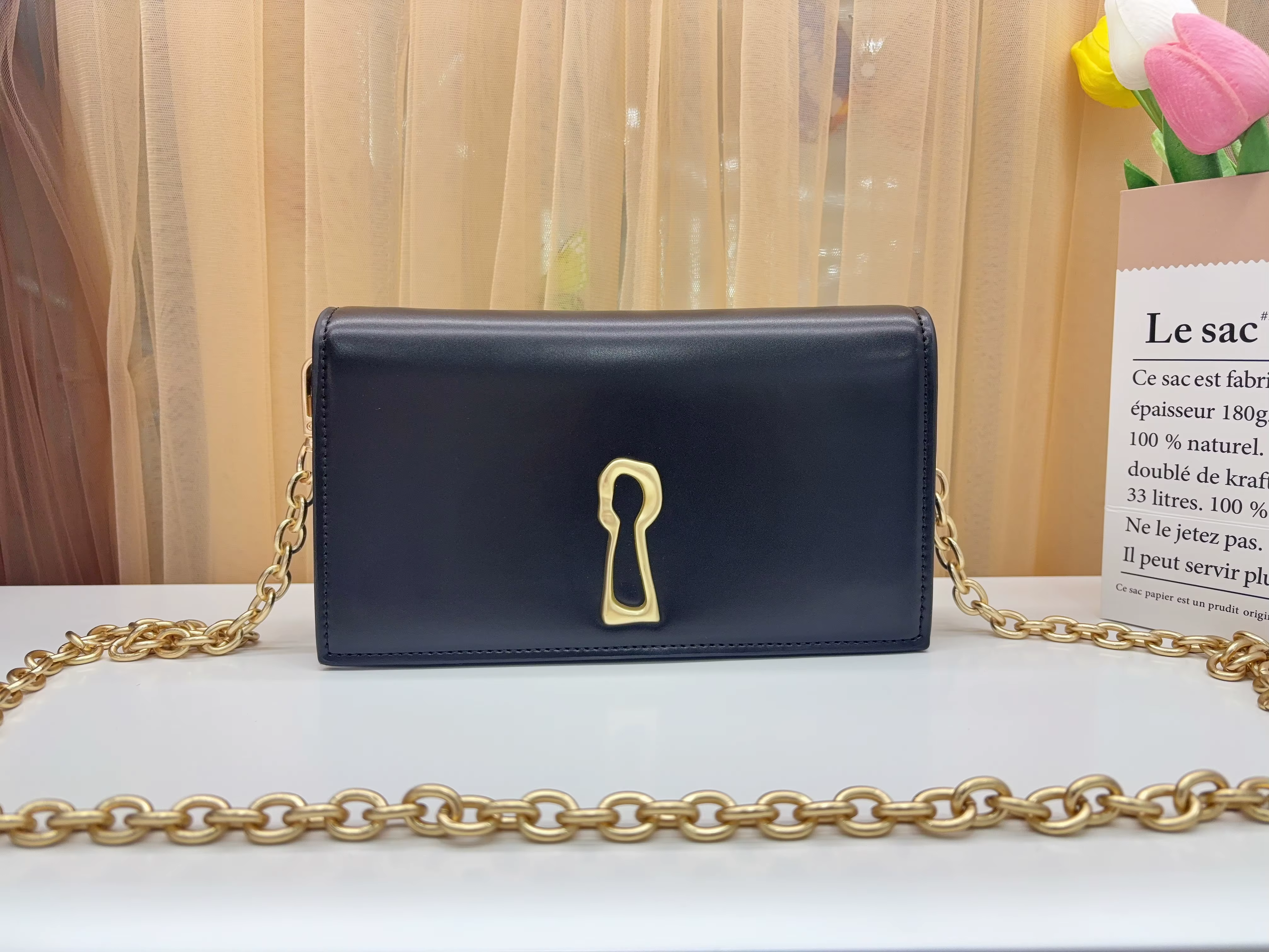 Nouveau Collier Bijou de Luxe « Œil du Diable » en Cuir Véritable de Haute Qualité 2026 avec Boîte e