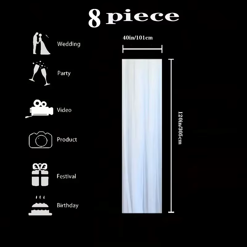 8 pièces Nœuds de voiture en tulle pour décoration de mariage, demande en mariage, fiançailles, ente