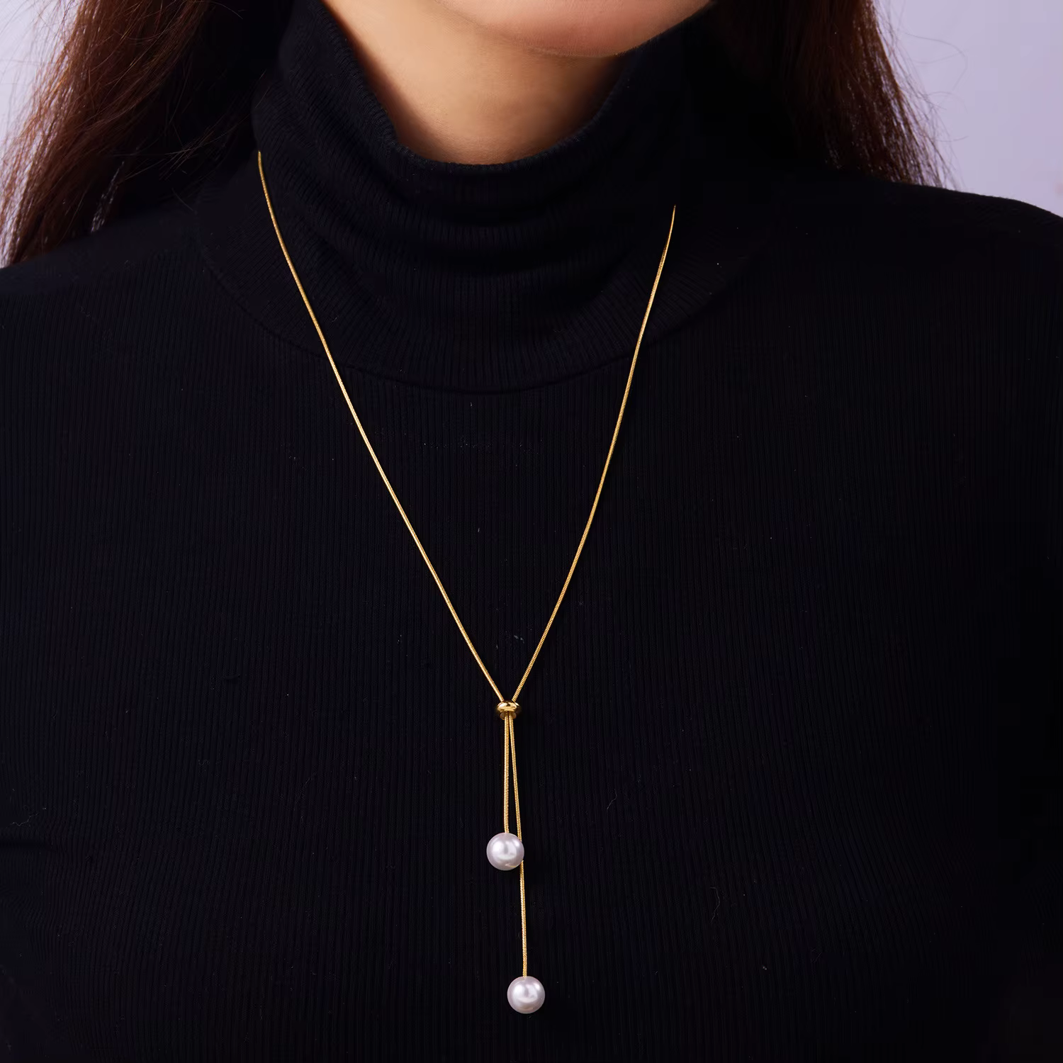 2025 tendance bijoux élégants mariage grand collier de perles pour les femmes mode blanc Imitation p