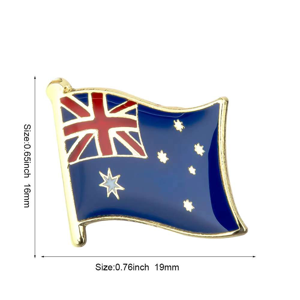 Broche d'insigne de sensation australienne, épinglettes natales, sensation de pays