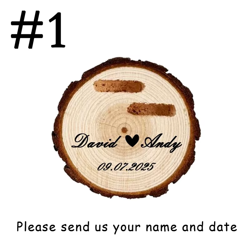 Boîte à bagues en bois à Double fente pour cérémonie de mariage, cadeau d'anniversaire de fiançaille