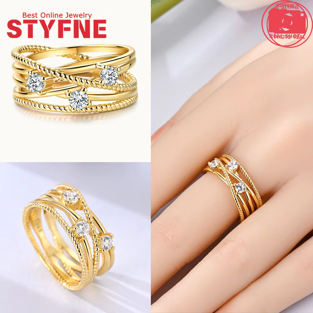 Bague Halo en argent regardé 925 pour femme, couronne de coeur rose, carillon pour la journée du Léo
