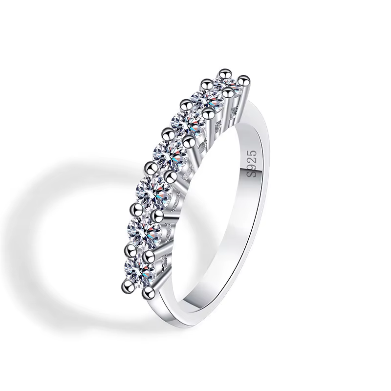 Bague en argent 925 avec pierre brillante en zircon pour femmes, bijoux fins de haute qualité pour f