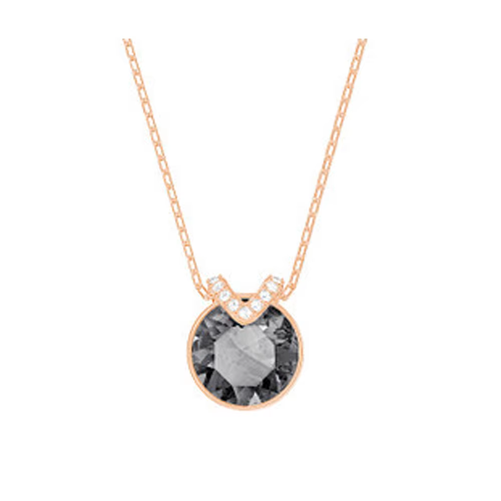 Nouveaux accessoires de mode d'été, pendentif romantique rond en cristal, collier de bijoux exquis