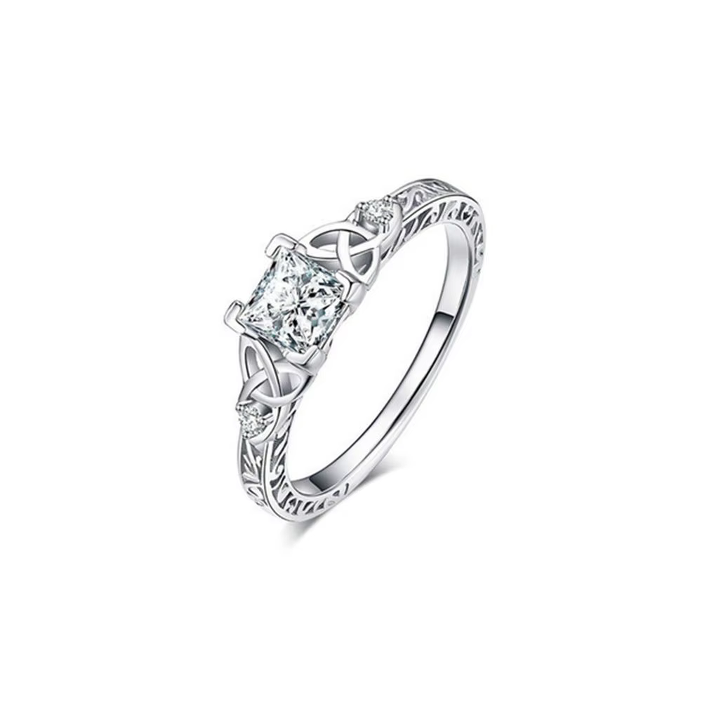 Bague en argent Sterling 925 pour filles, bague en diamant, bague d'amitié, cadeau d'anniversaire, b
