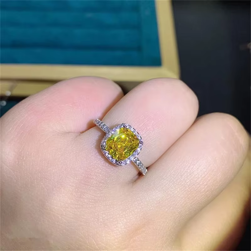 CC-Ensembles de bijoux fins plaqués or blanc pour femmes, pendentif, boucle d'oreille, bague, jaune,
