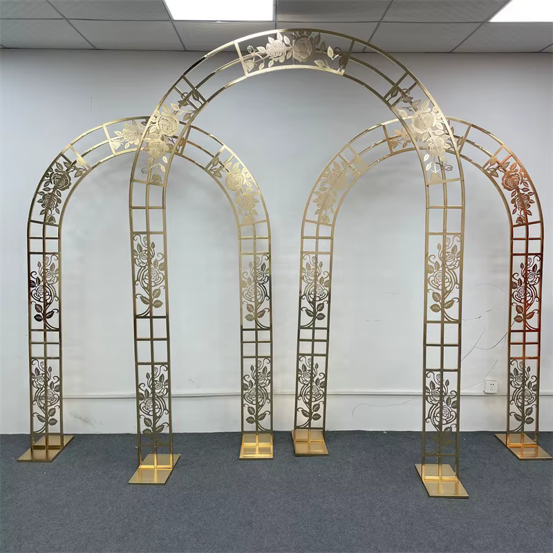 Ensemble d'arc de mariage, support de fleurs, arrière-plan de fête d'anniversaire, décoration d'arc 