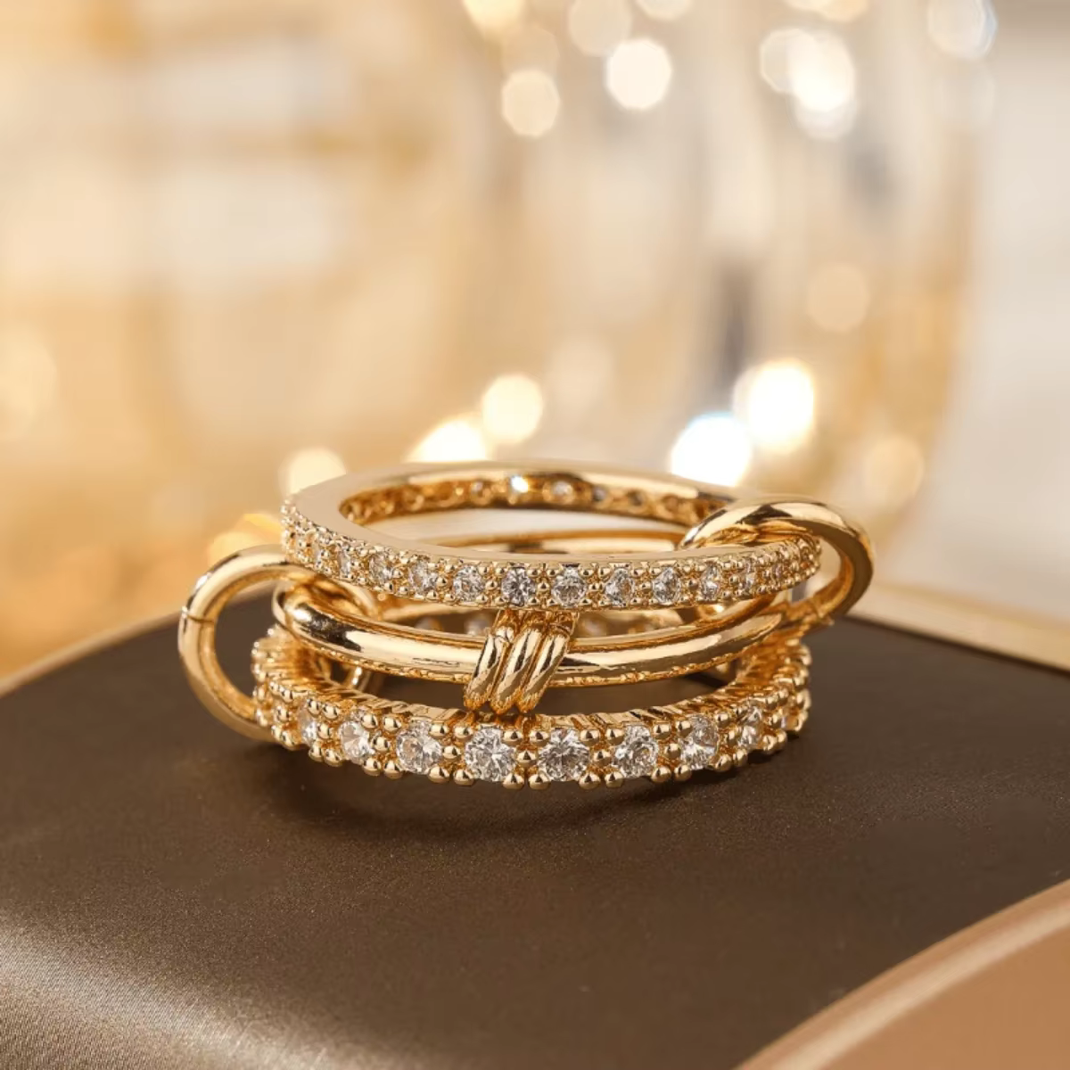 Bague empilable élégante pour femmes – Bijoux tendance pour les amateurs de mode, bagues pour femmes