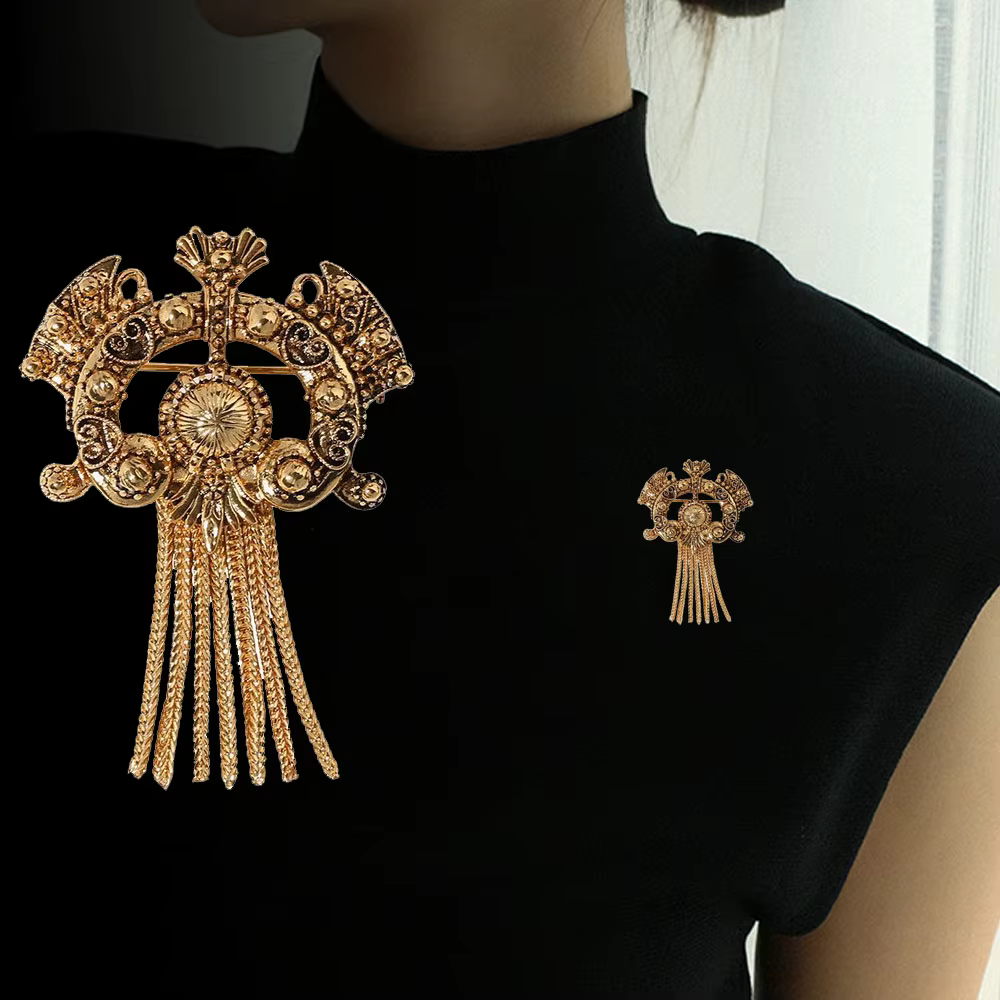 Broche Su de style palais exquise, robes élégantes pour femmes, combi, accessoires vestisensimbibés