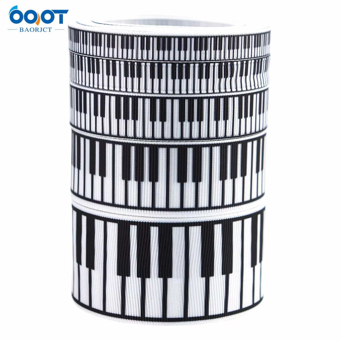 1 rouleau de musique Piano de 2.5Cm, pour mariage, bricolage, emballage de cadeaux, Bouquet Floral, 