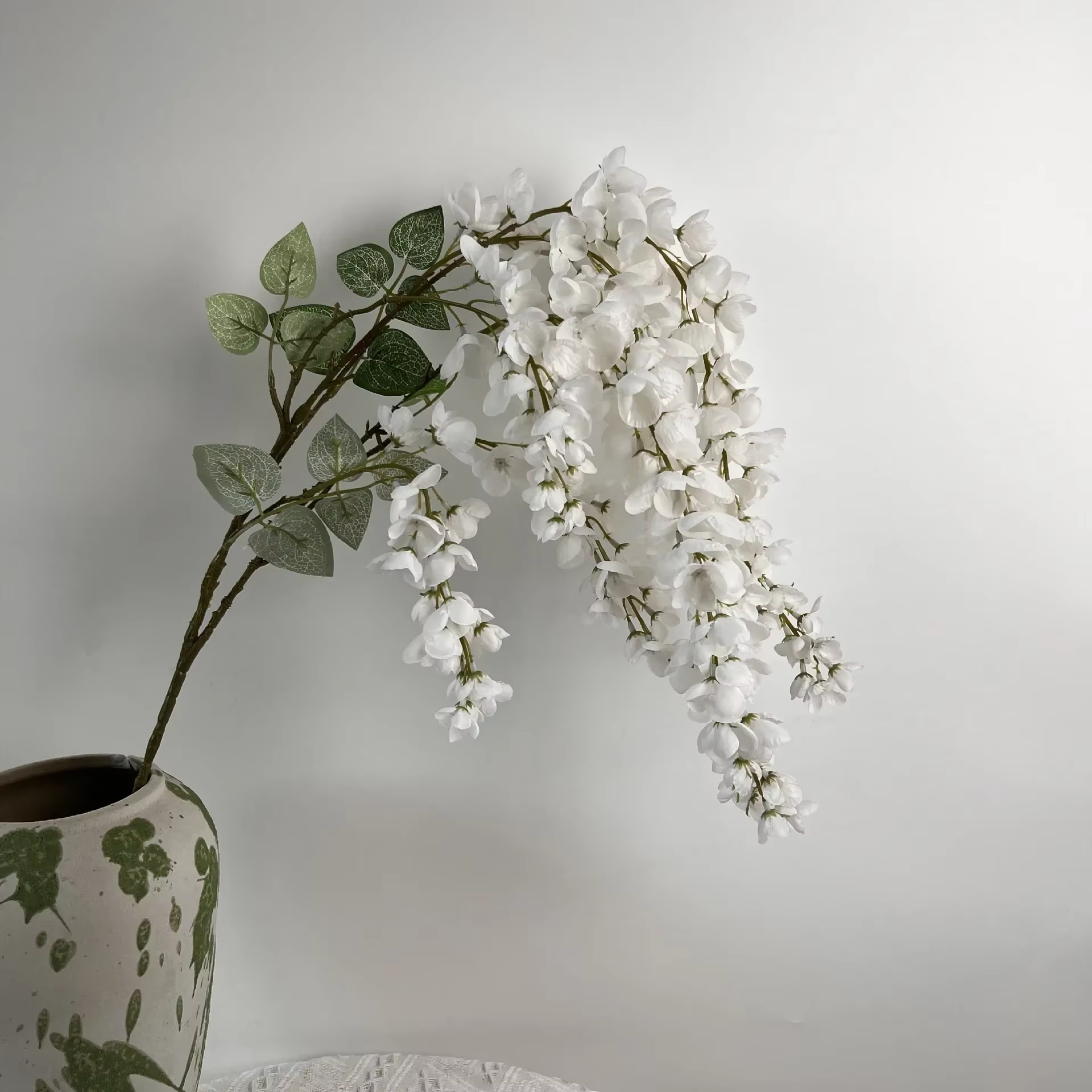 Décoration de plafond de mariage artificielle de 110CM, avec arbre, fleur de glycine, accessoires de