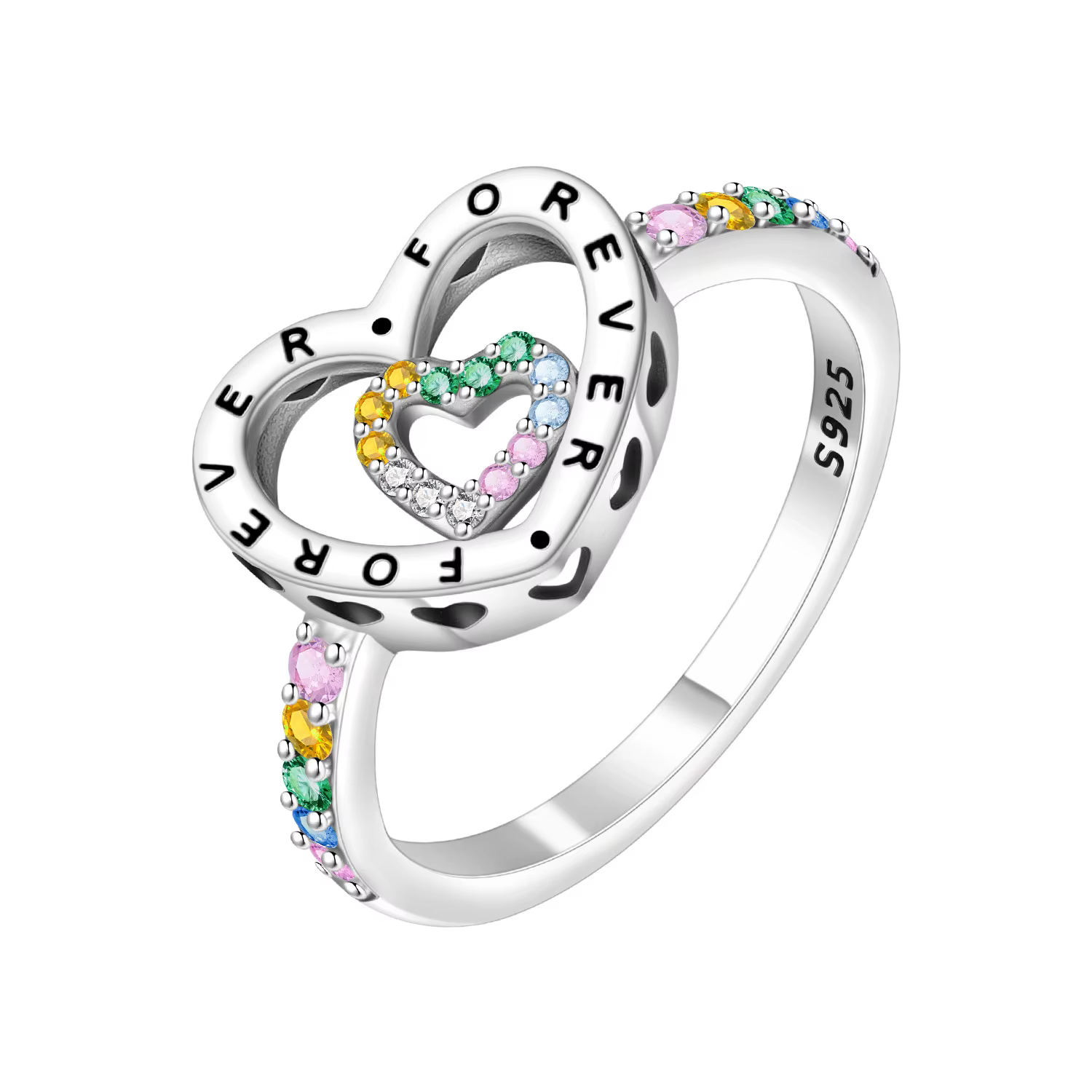 MISEFF – bague en argent Sterling S925, originale, multi-tailles, polyvalente, à la mode, amour éter