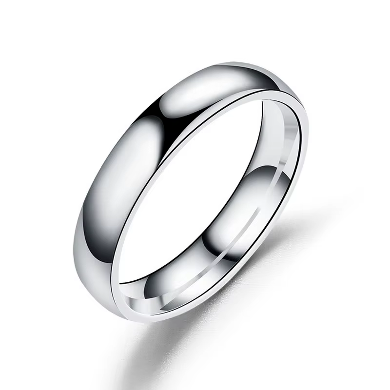 Bague en titane Simple pour femmes et hommes, 4mm 6mm, prévention des allergies, anneaux de mariage 