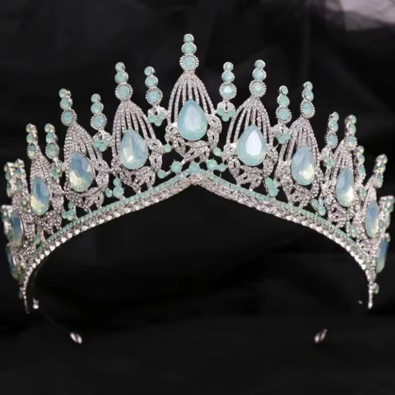 Diadèmes et couronnes en cristal baroque, diadème de luxe en strass pour bal de promo, accessoires p