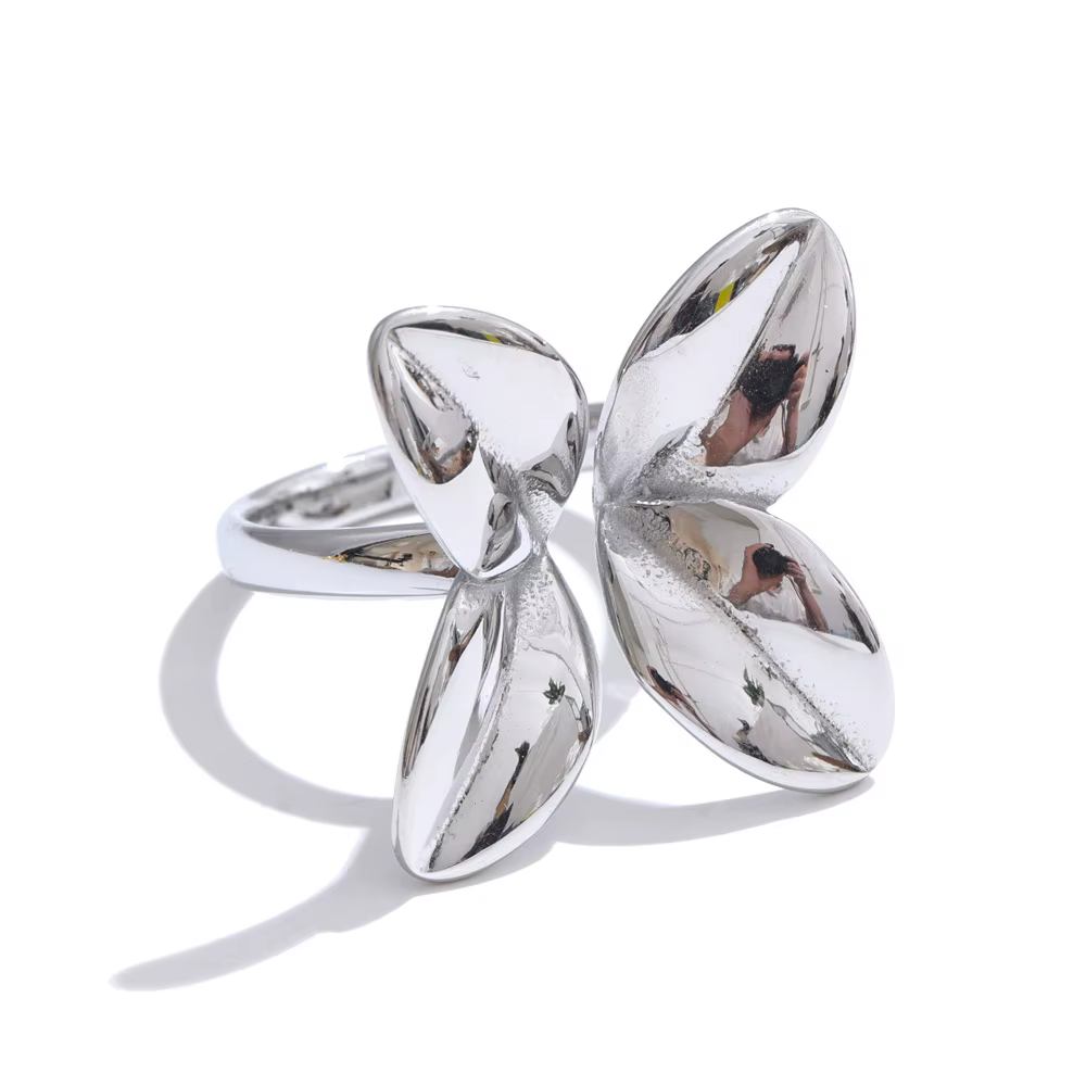 NiNice – bagues en acier inoxydable, bijoux sélectionnés, accessoires de décoration florale avec Des