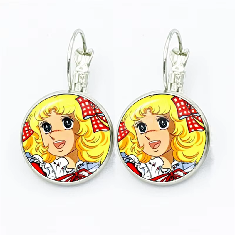Anime Manga bonbons femmes pendentif boucles d'oreilles à la mode pendentif boucles d'oreilles dôme 