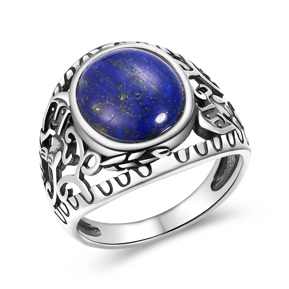Bagues Vintage en argent S925 Lapis Lazuli naturel pour femmes, bijoux pour hommes, bague Fine, cade