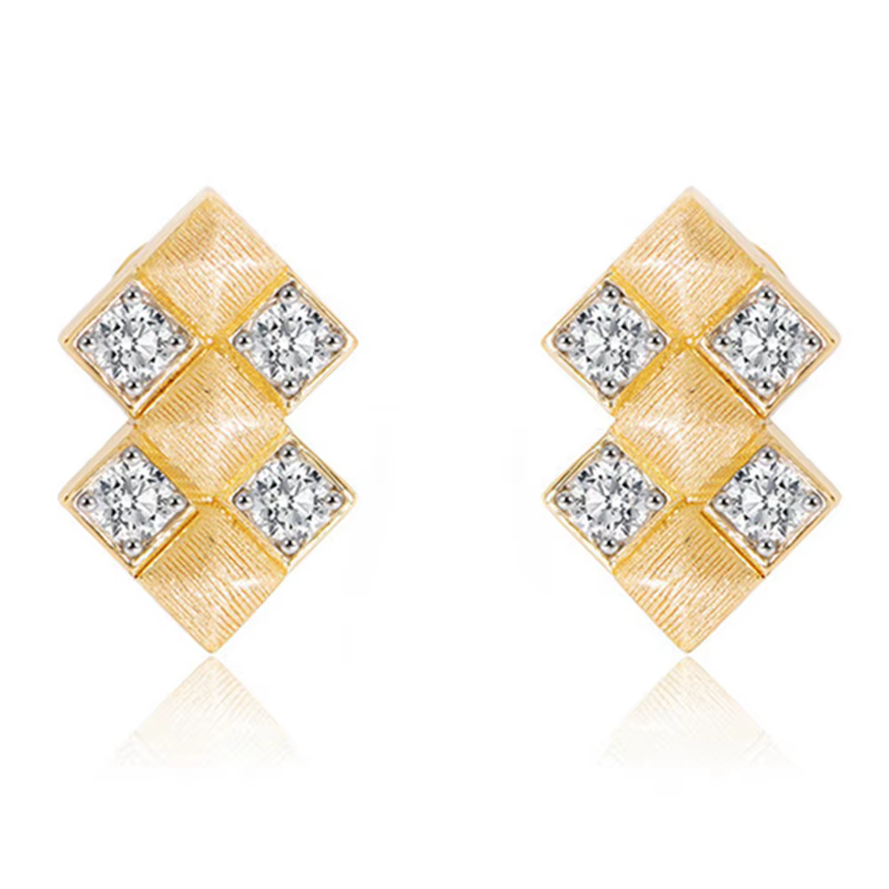 Vinregem-Boucles d'oreilles vintage en argent regardé 925, plaqué or 18 carats, bijoux fins, saphir,