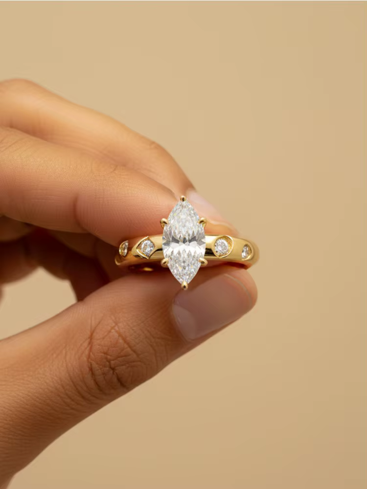 Bague en argent Sterling 925 pour femmes, bague élégante en Zircon Marquise, à la mode, anniversaire