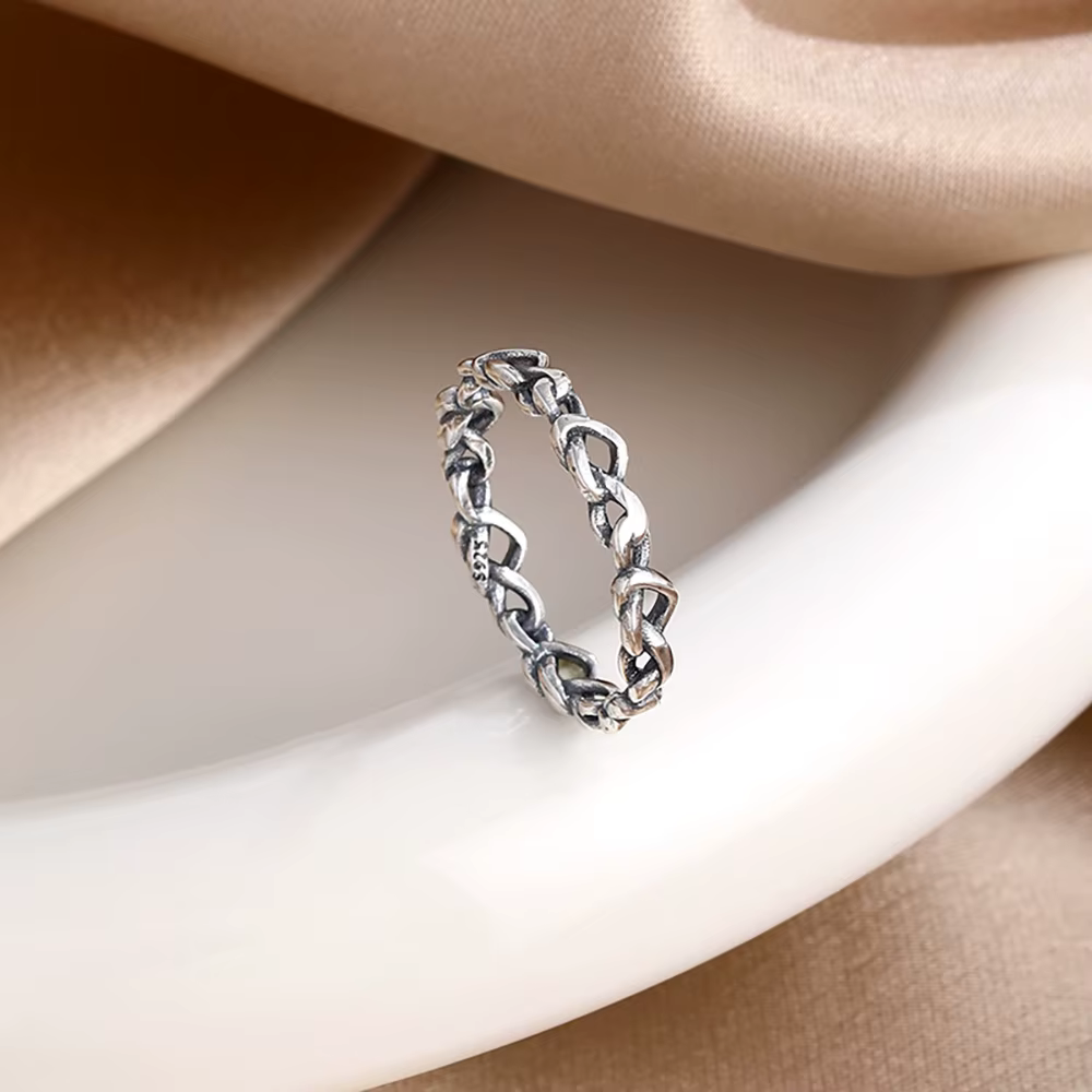 Bague en argent 925 pour femmes, charmante fleur violette de printemps, taille 6 7 8 9, accessoire d