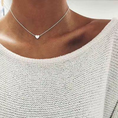 Collier ras du cou en perles irrégulières pour femme, cristal de verre multi-coupe, transparent, vin