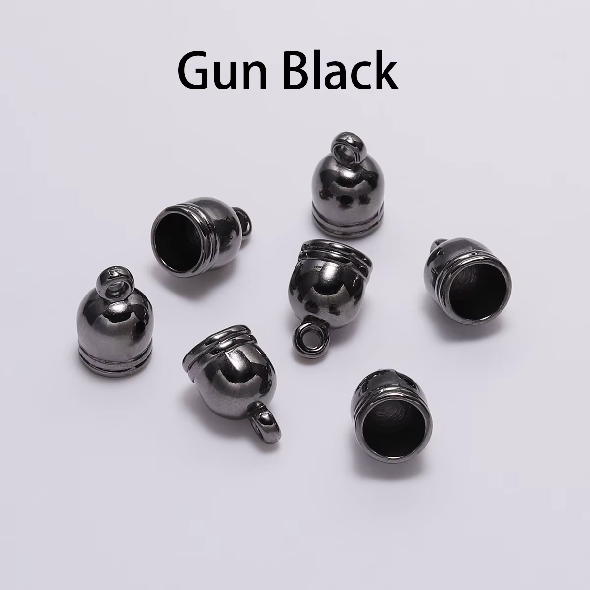 50 pièces/lot de bouchons de gland d'extrémité de collier pour la fabrication de bijoux, fournitures