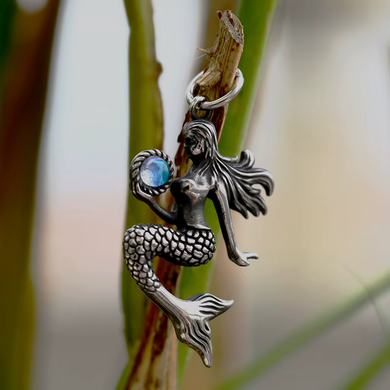 BEIER – pendentif sirène en acier inoxydable 316L, nouveau Design, pour femmes et hommes, avec Zirco