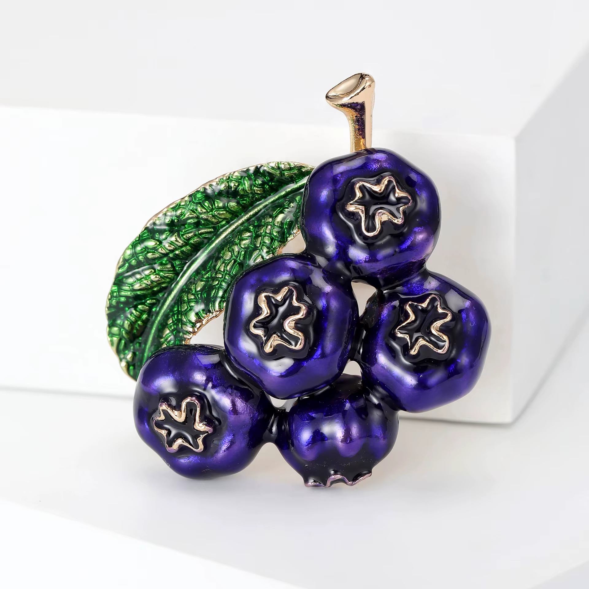 Broche créative et mignonne en émail pour femmes, unisexe, en alliage personnalisé, plante fruitière