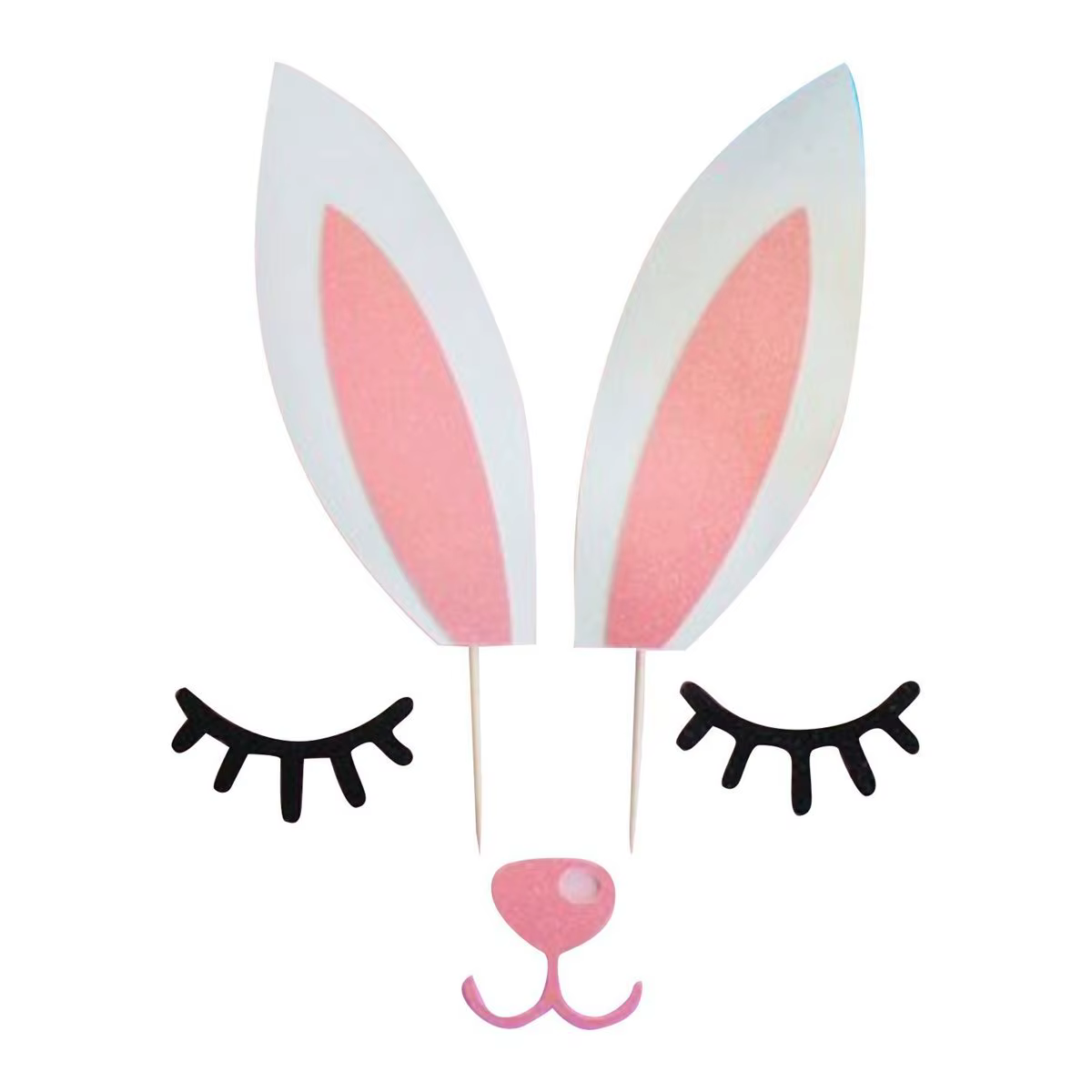 Renne de noël avec cils, pour mariage, pâques, nez, décoration de noël, fournitures de fête, garnitu
